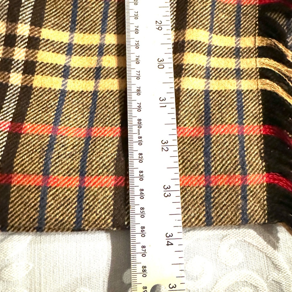 Evan Picone Wrap Plaid Maxi Skirt Sz 10 Wool Blend - Picture 11 of 12